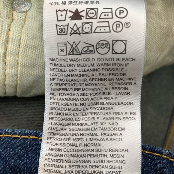 Levi’s 514 Straight Fit Denim Jeans Size 36/32 - Picture 13 of 14